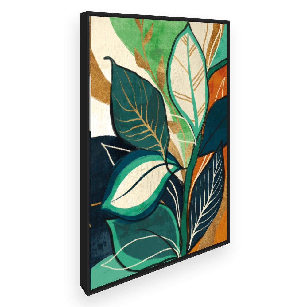 Toile Feuilles élégantes