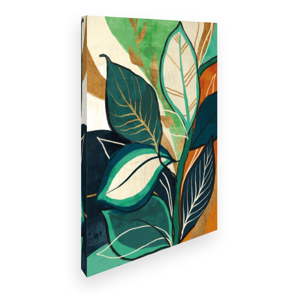 Toile Feuilles élégantes