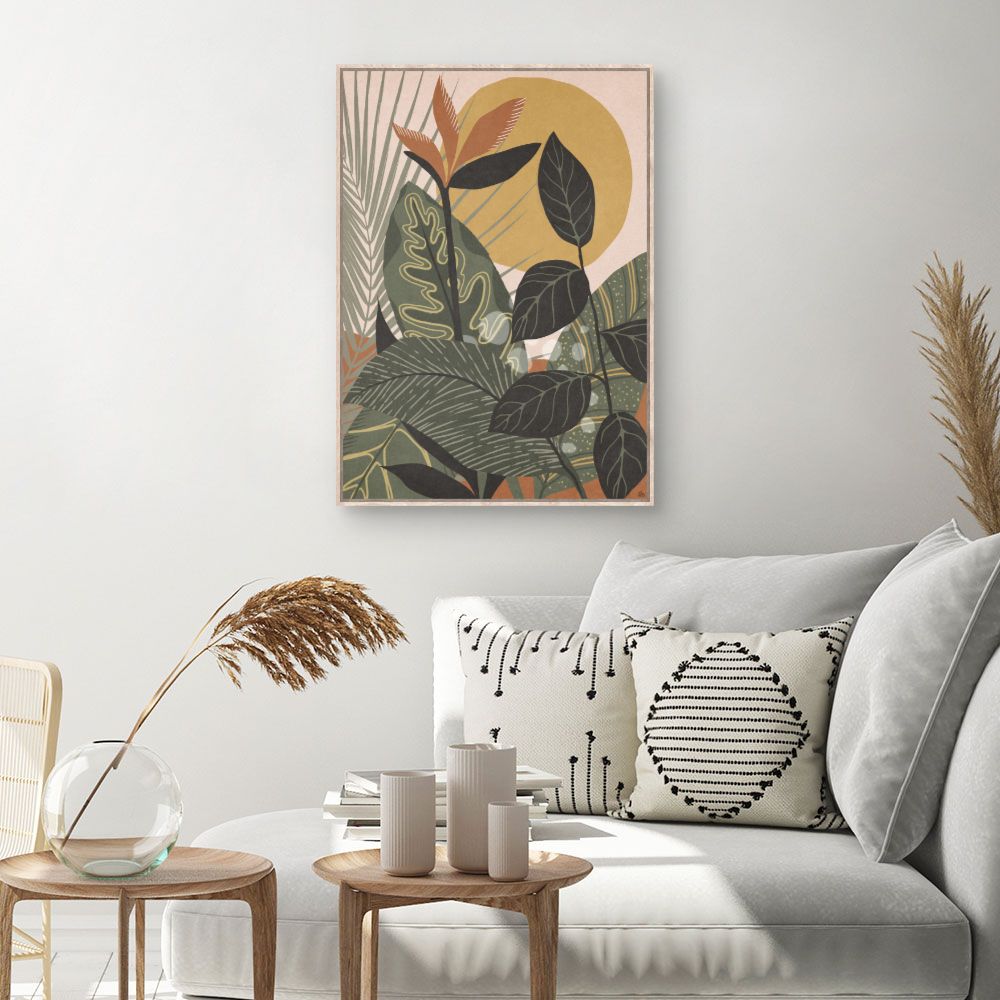 Tableau Feuillage tropical vibrant