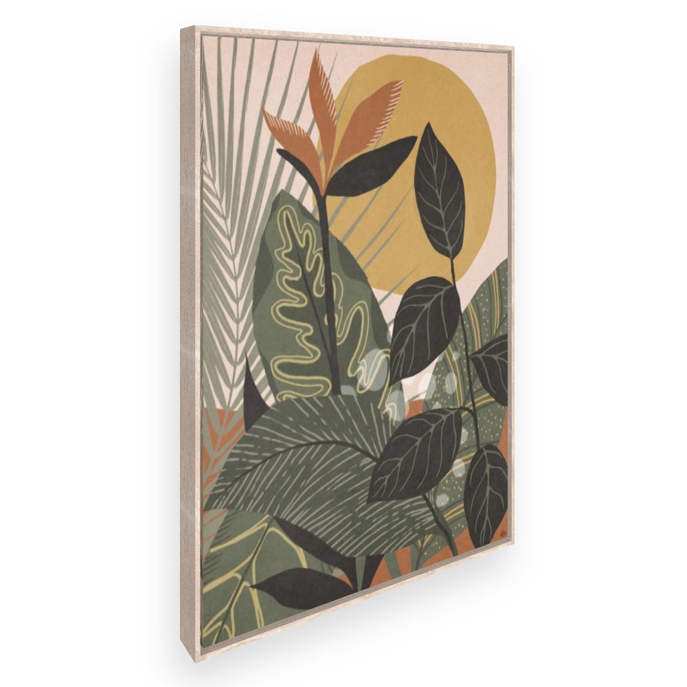 Toile Feuillage tropical vibrant