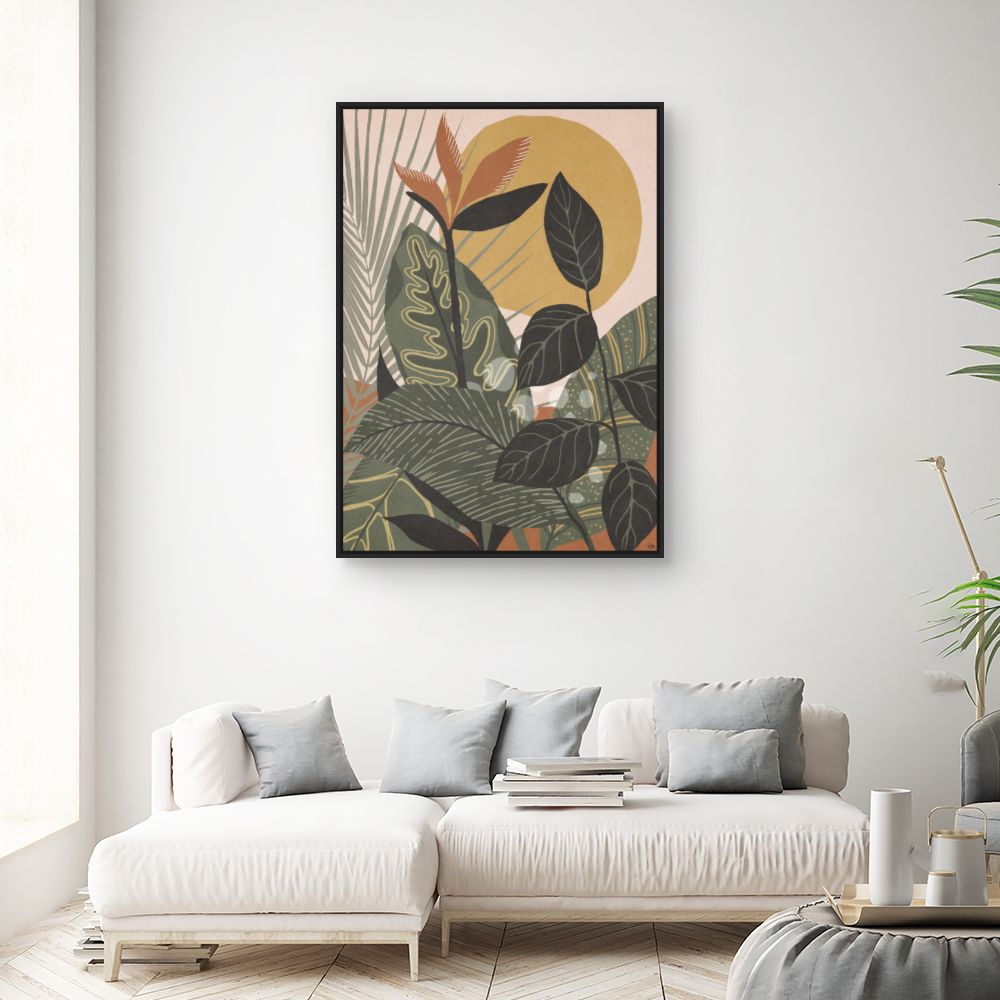 Tableau Feuillage tropical vibrant