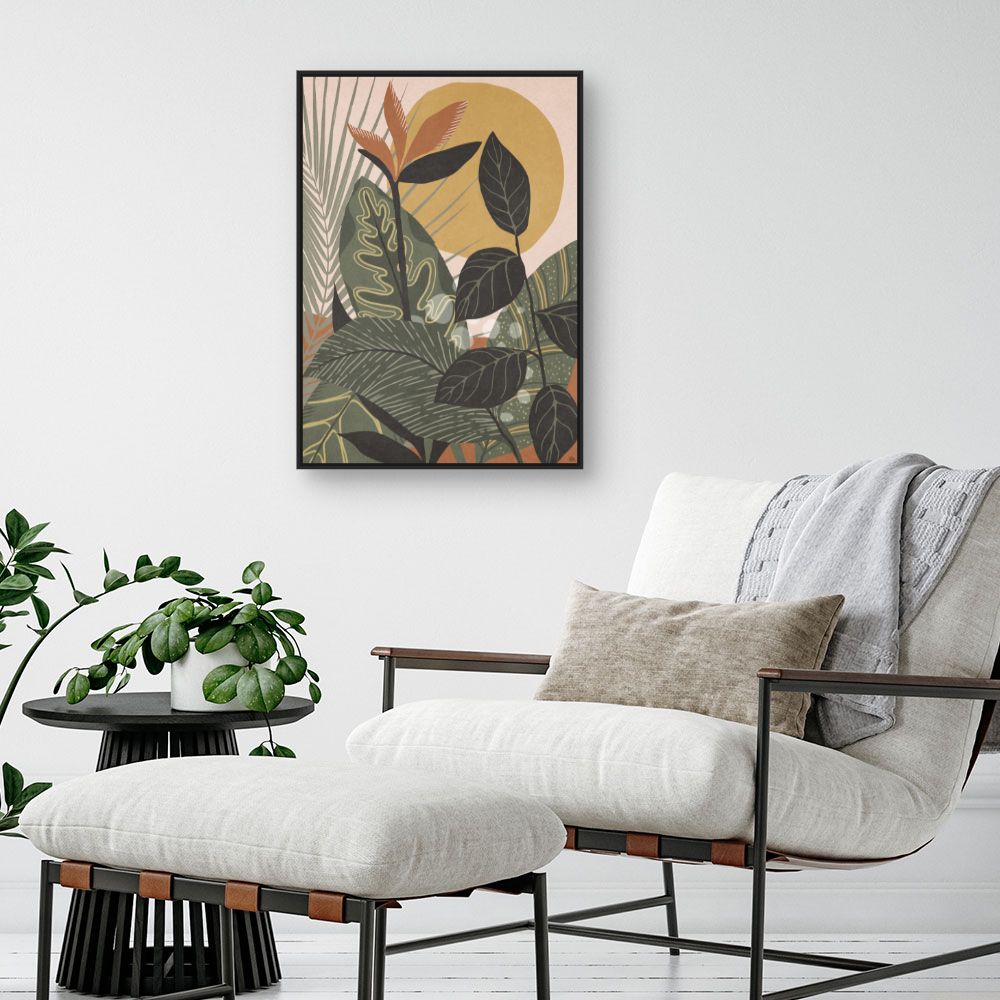 Tableau Feuillage tropical vibrant