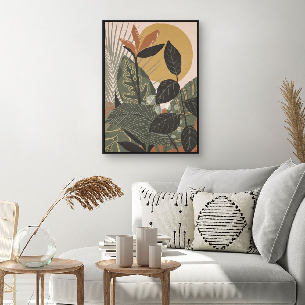 Tableau Feuillage tropical vibrant