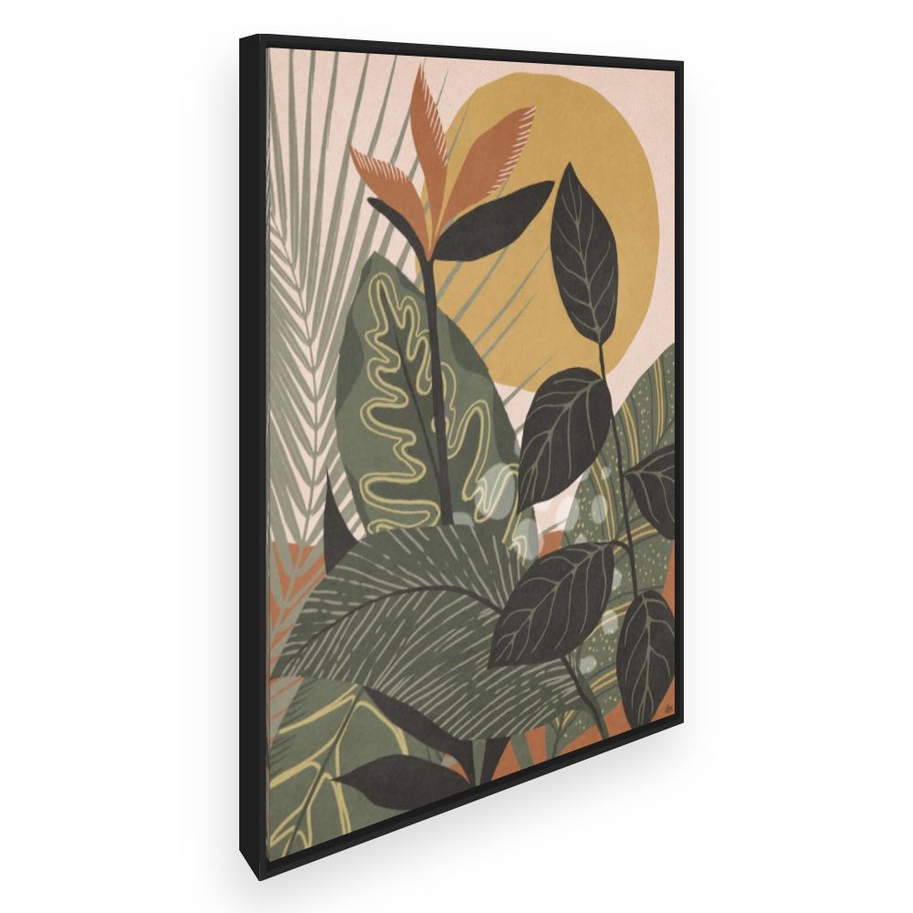 Toile Feuillage tropical vibrant