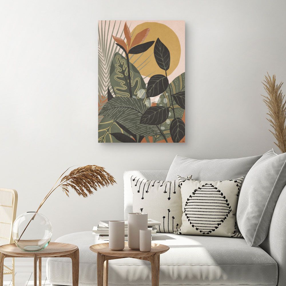 Tableau Feuillage tropical vibrant