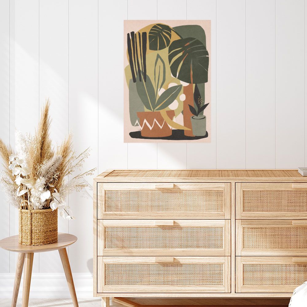 Affiche Feuilles tropicales apaisantes