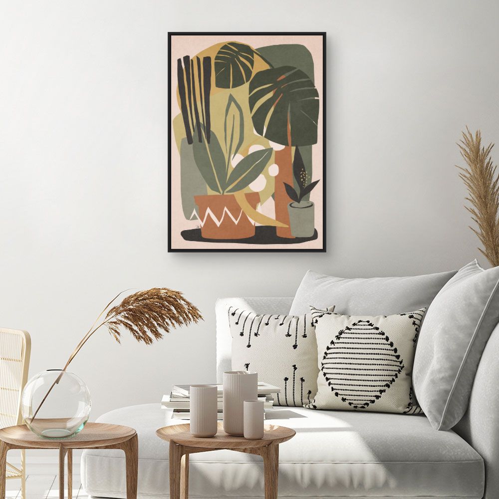 Tableau Feuilles exotiques