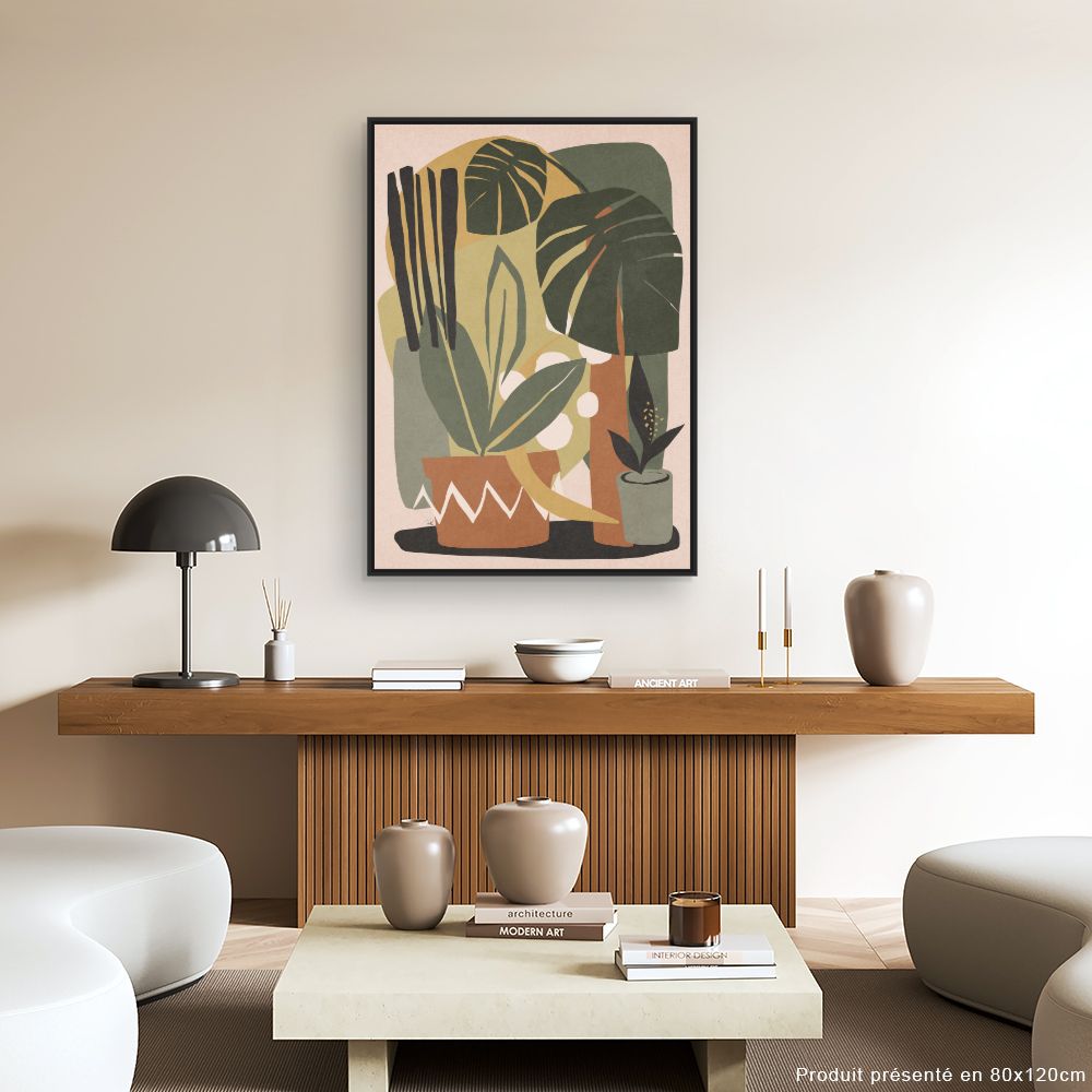 Tableau Feuilles exotiques
