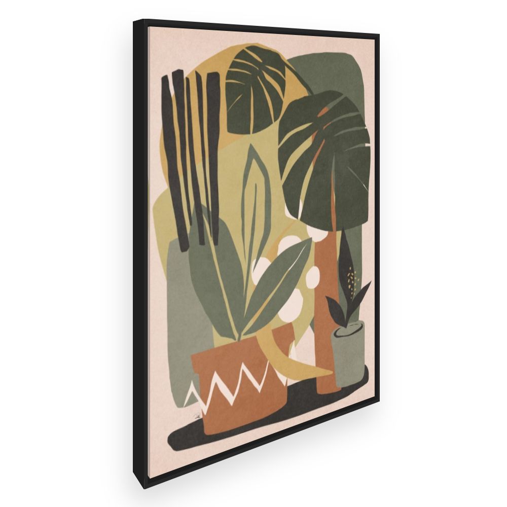 Toile Feuilles exotiques