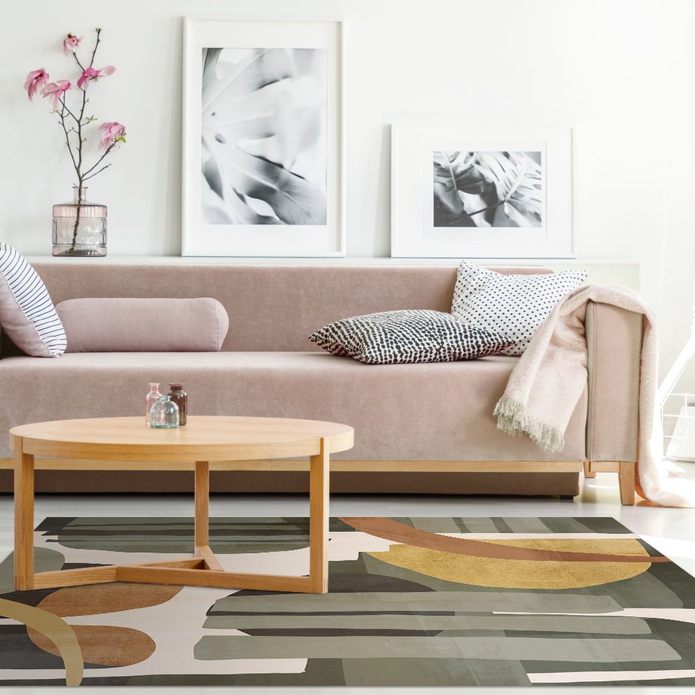 Tapis n°213 Formes abstraites élégantes
