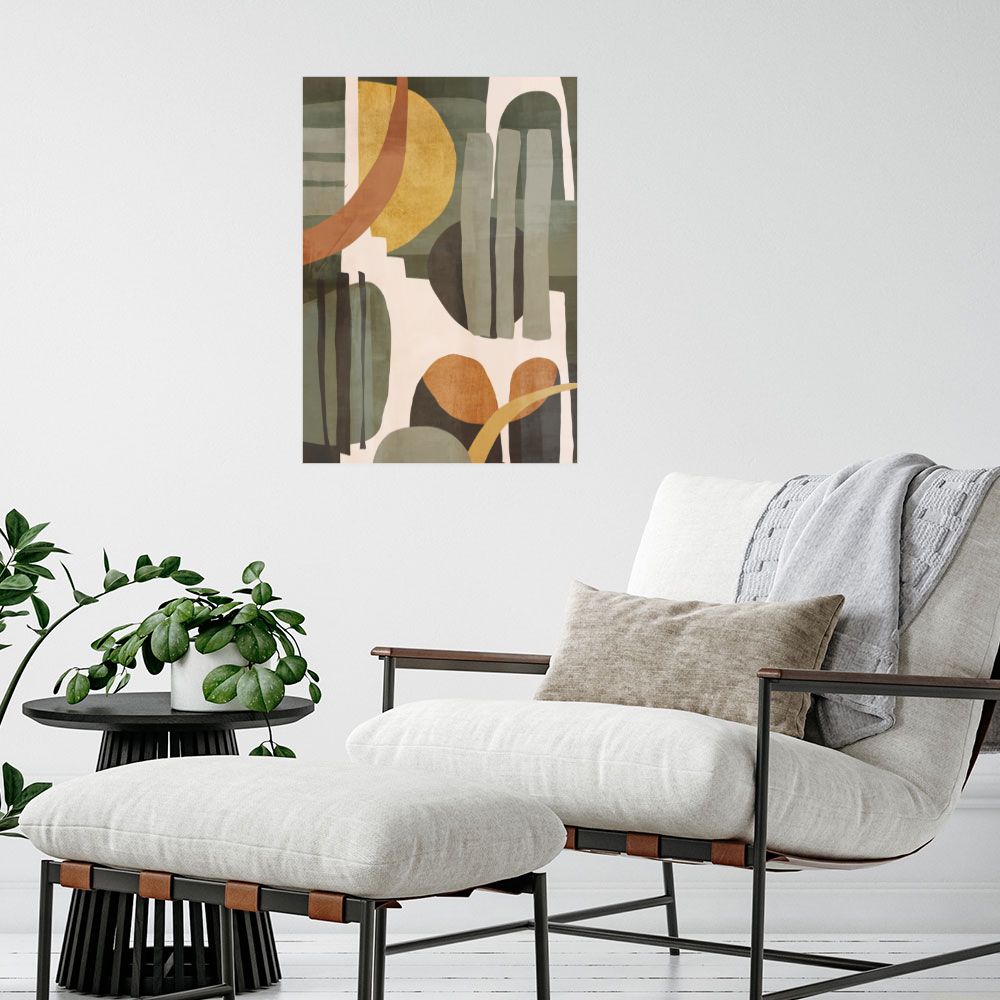 Affiche Formes abstraites douces