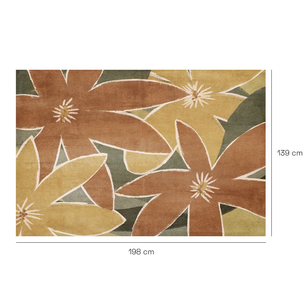 Tapis n°214 Fleurs larges apaisantes