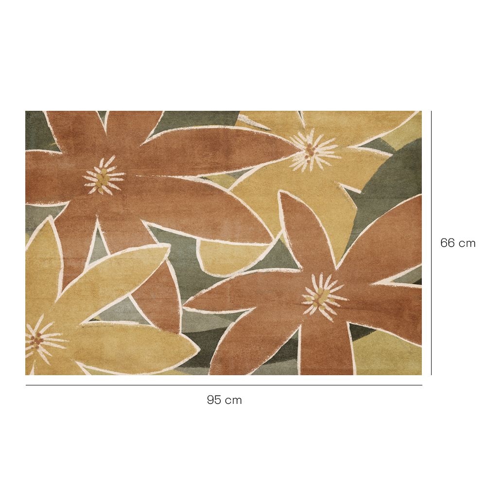 Tapis n°214 Fleurs larges apaisantes