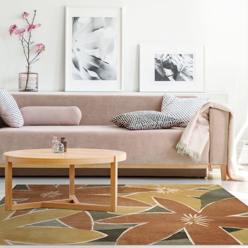 Tapis n°214 Fleurs larges apaisantes