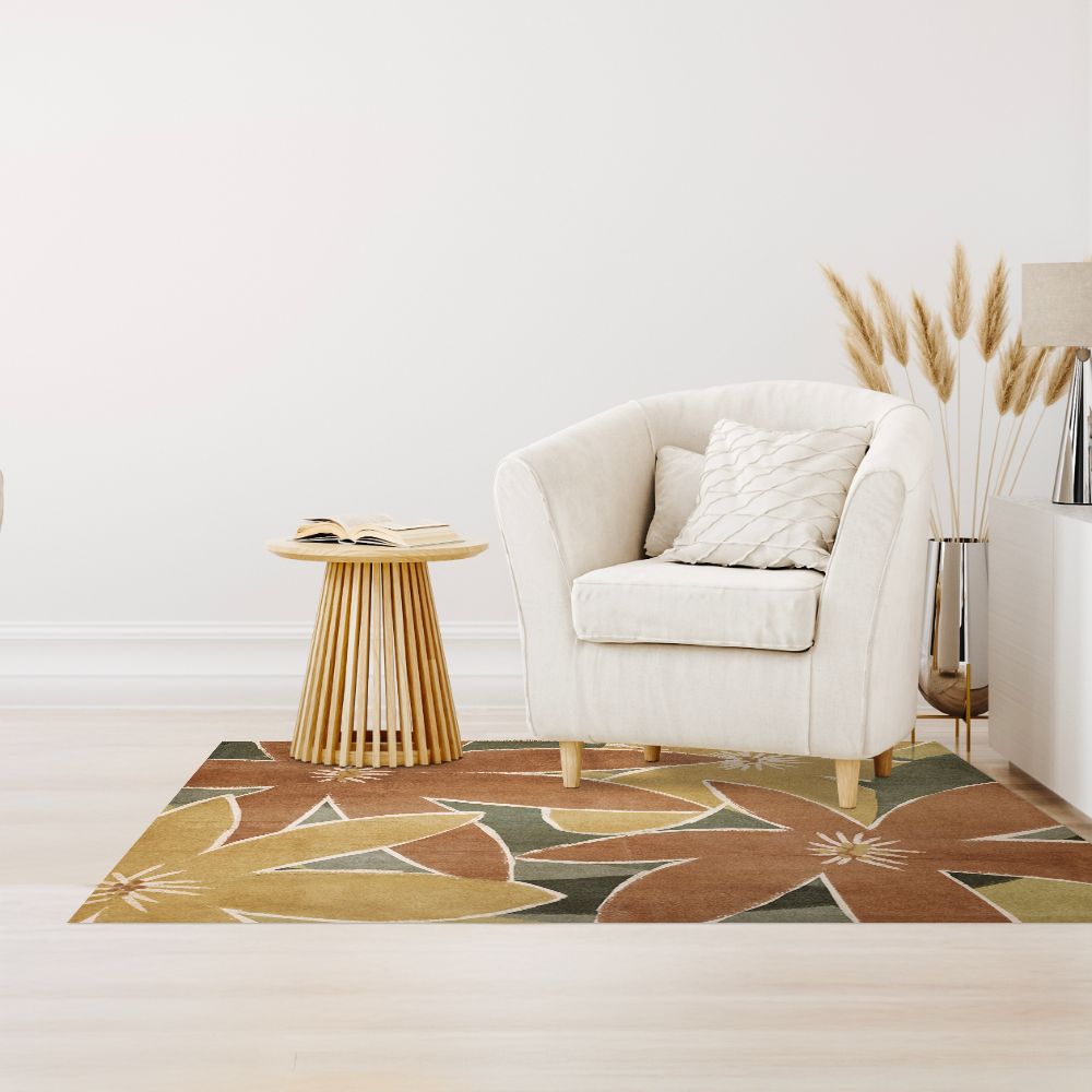Tapis n°214 Fleurs larges apaisantes