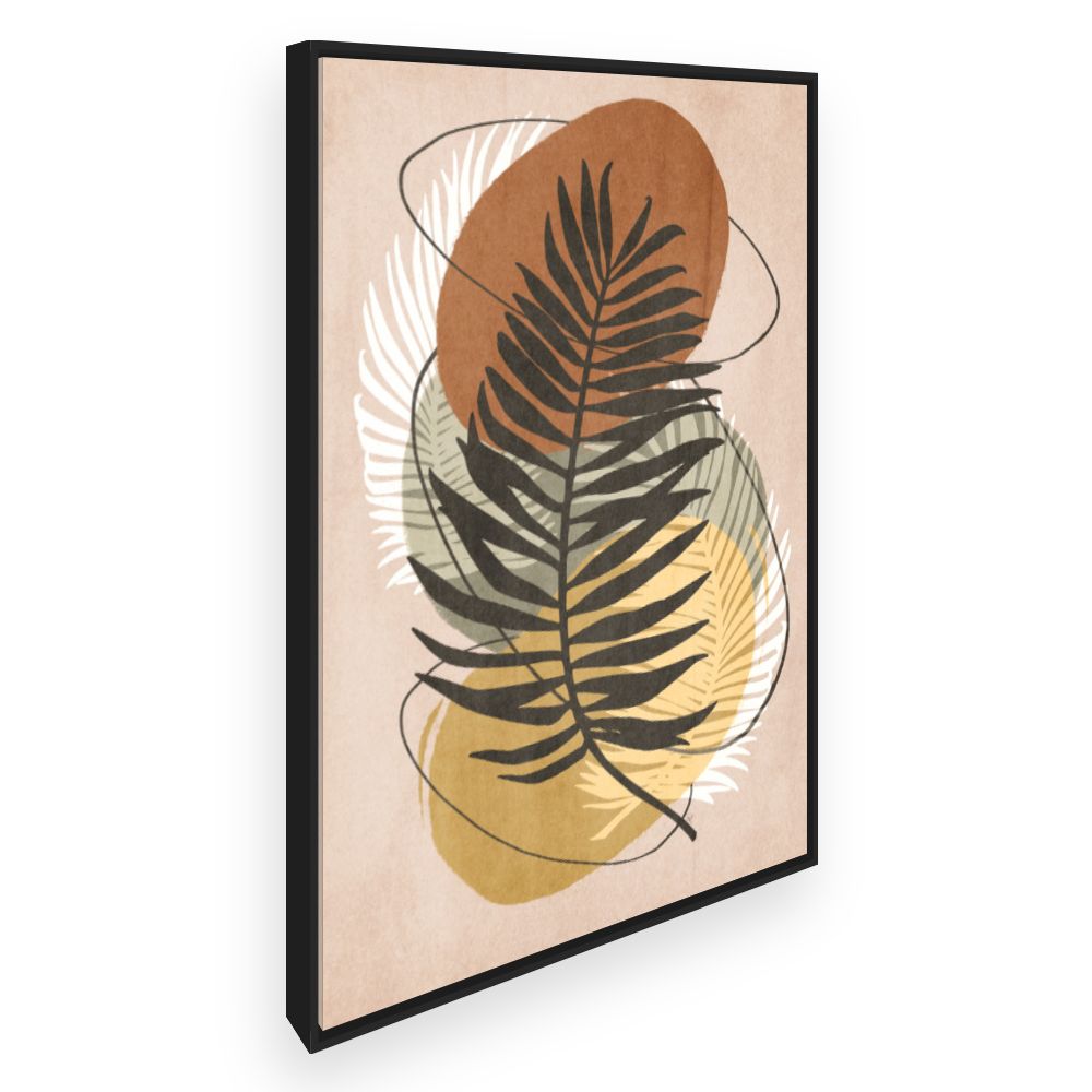 Toile Feuilles exotiques élégantes