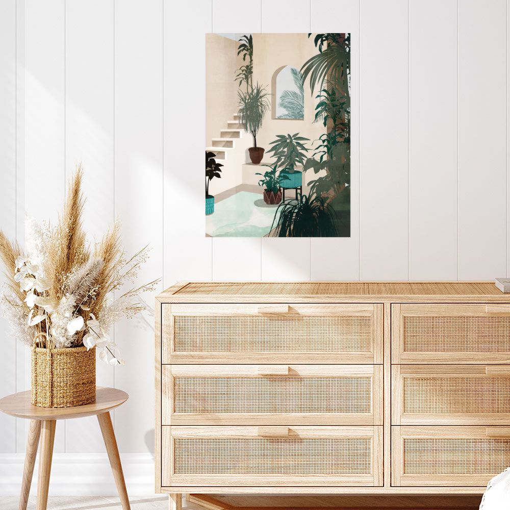 Affiche Jardin intérieur élégant