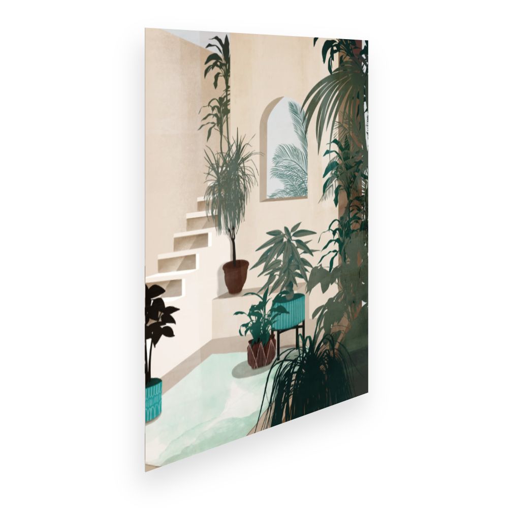 Affiche Jardin intérieur élégant