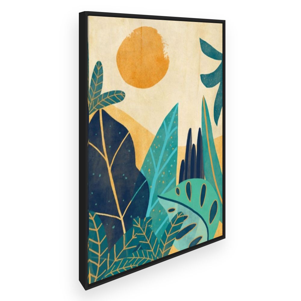 Toile Soleil tropical luxuriant