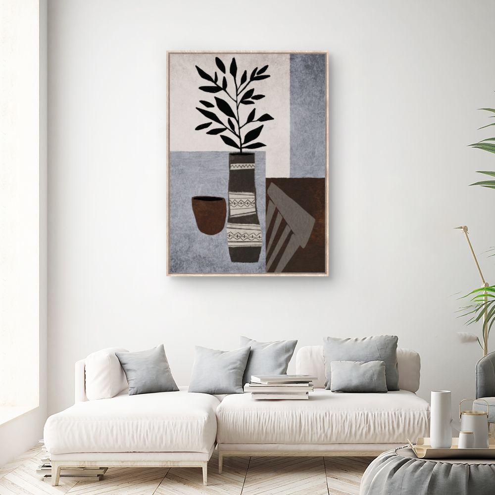 Tableau Motifs végétaux stylisés
