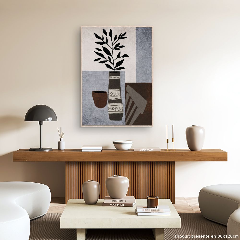 Tableau Motifs végétaux stylisés