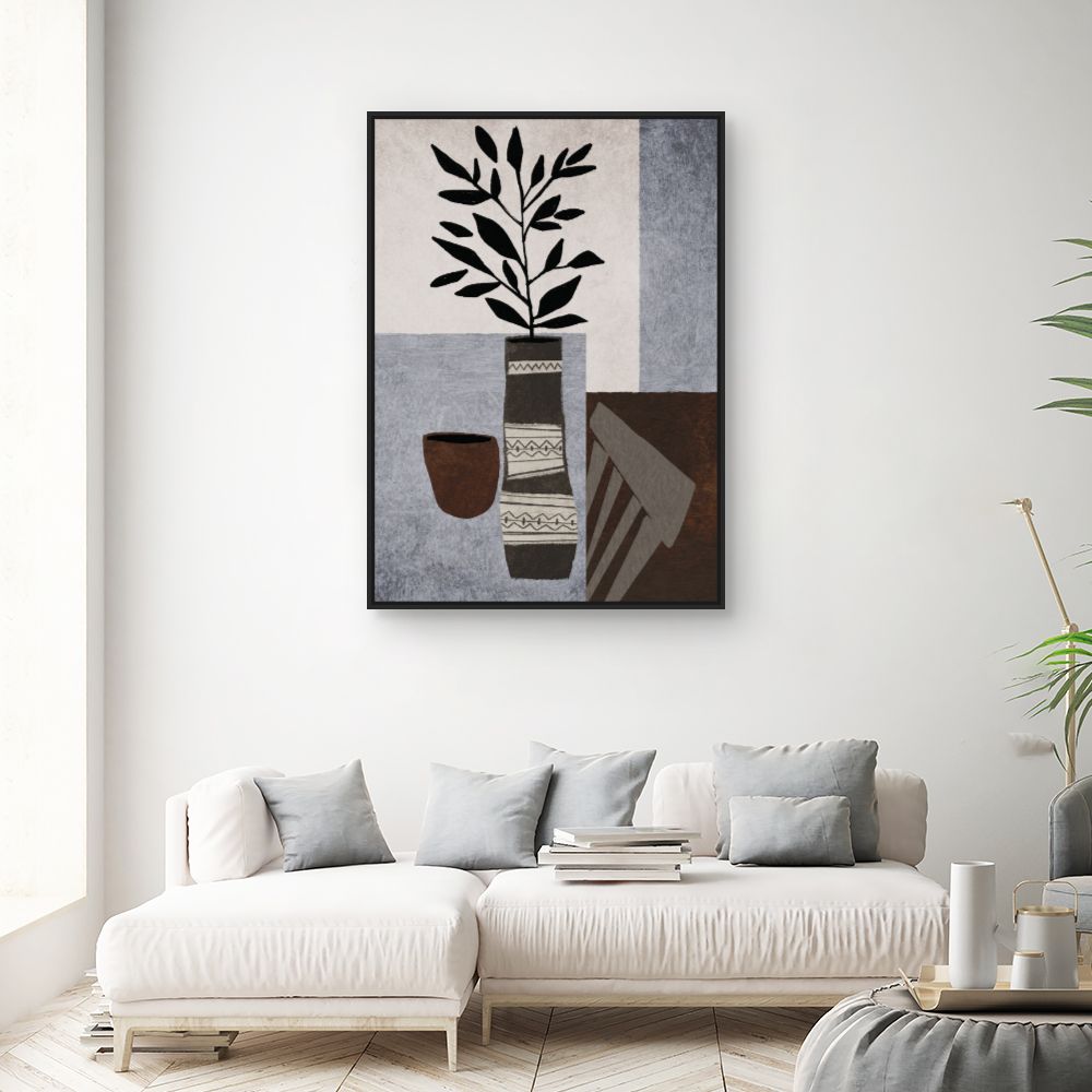Tableau Motifs végétaux stylisés