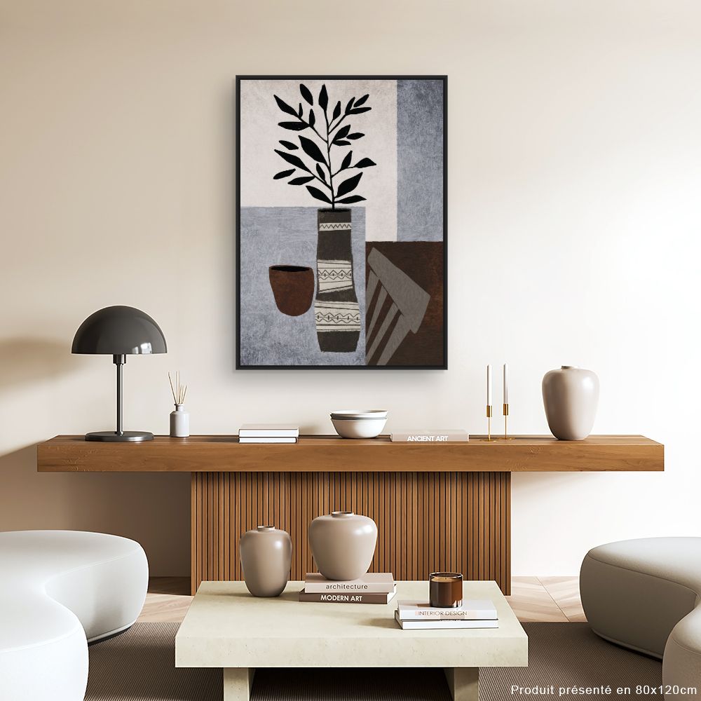 Tableau Motifs végétaux stylisés