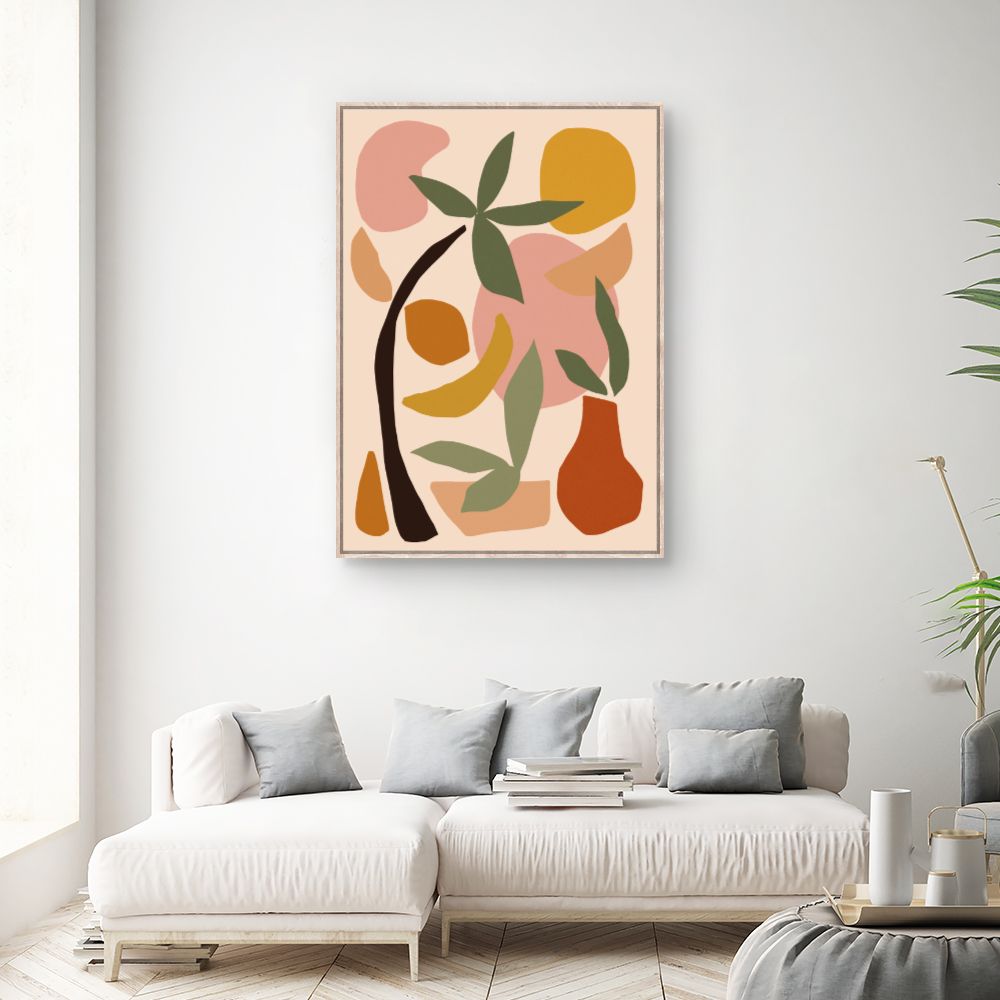 Tableau Éléments abstraits colorés