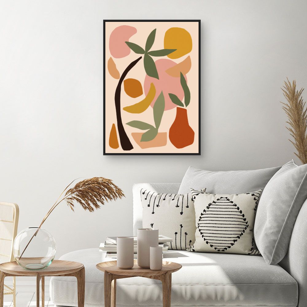 Tableau Éléments abstraits colorés