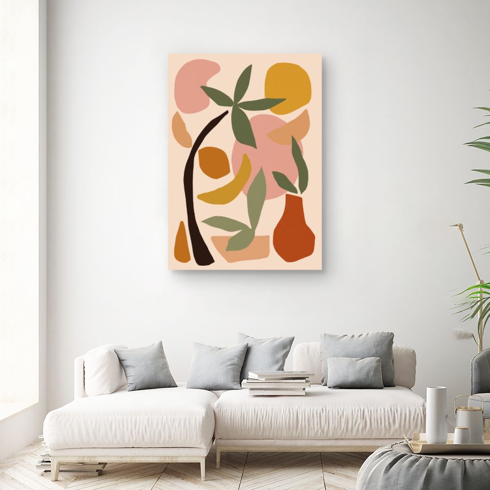Tableau Éléments abstraits colorés