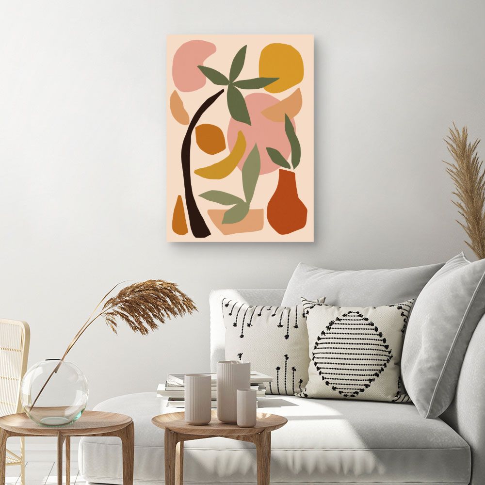 Tableau Éléments abstraits colorés