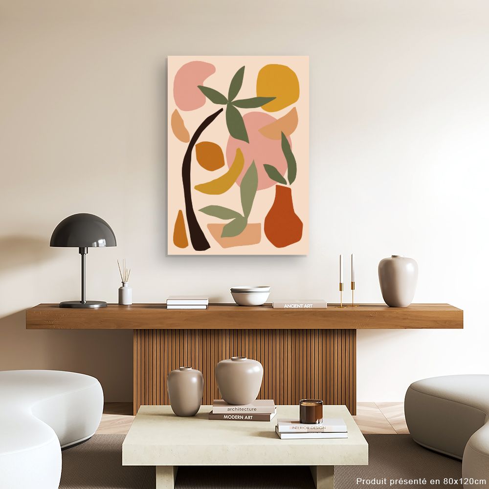 Tableau Éléments abstraits colorés