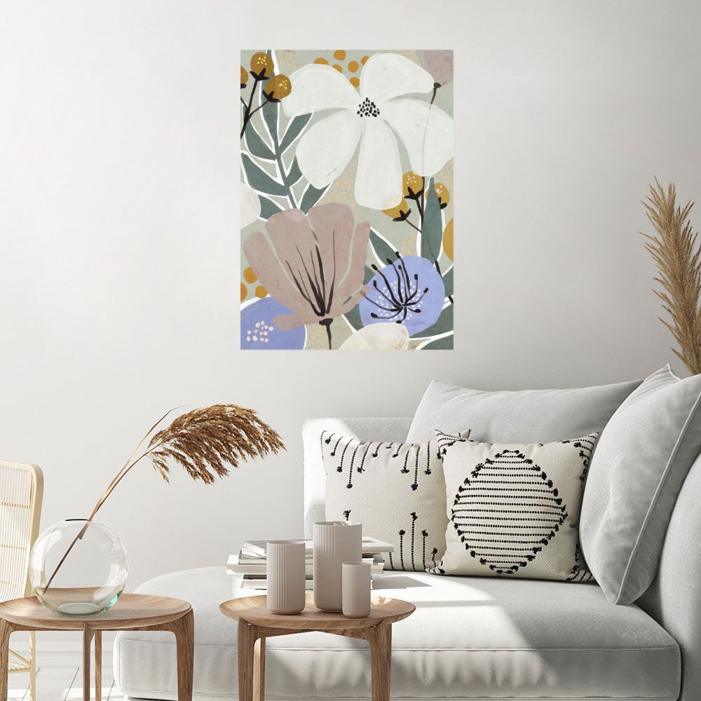 Affiche Fleurs délicates