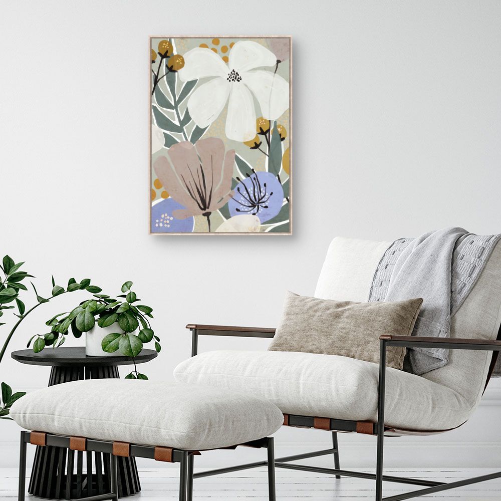 Tableau Fleurs pastel délicates