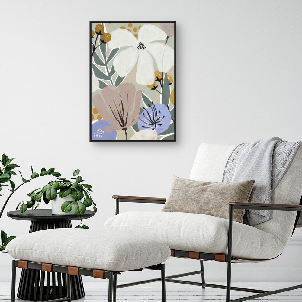 Tableau Fleurs pastel délicates
