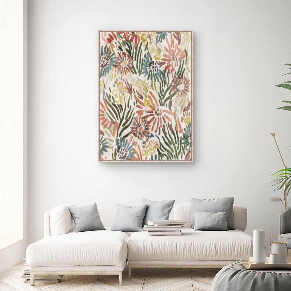 Tableau Fleurs abstraites