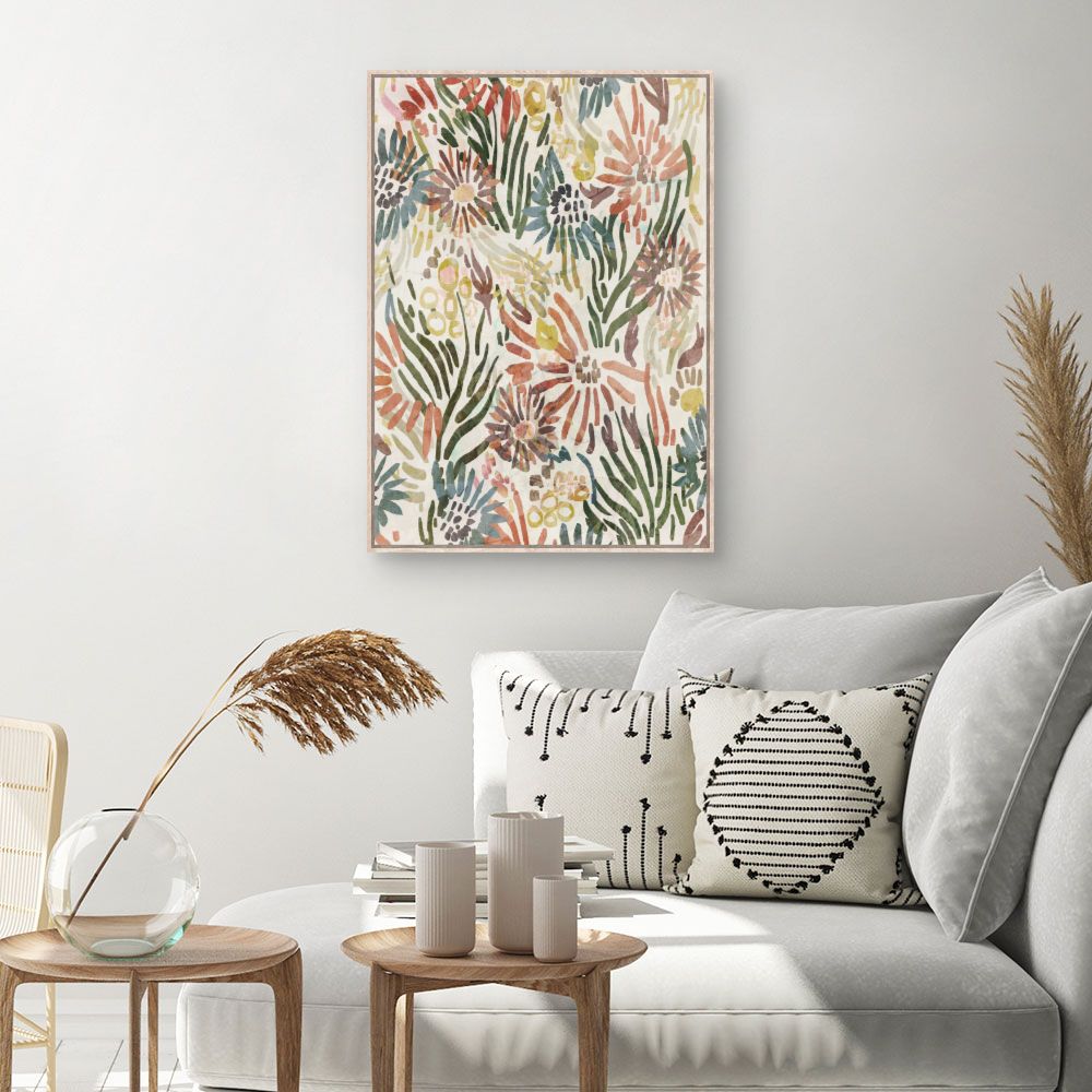 Tableau Fleurs abstraites
