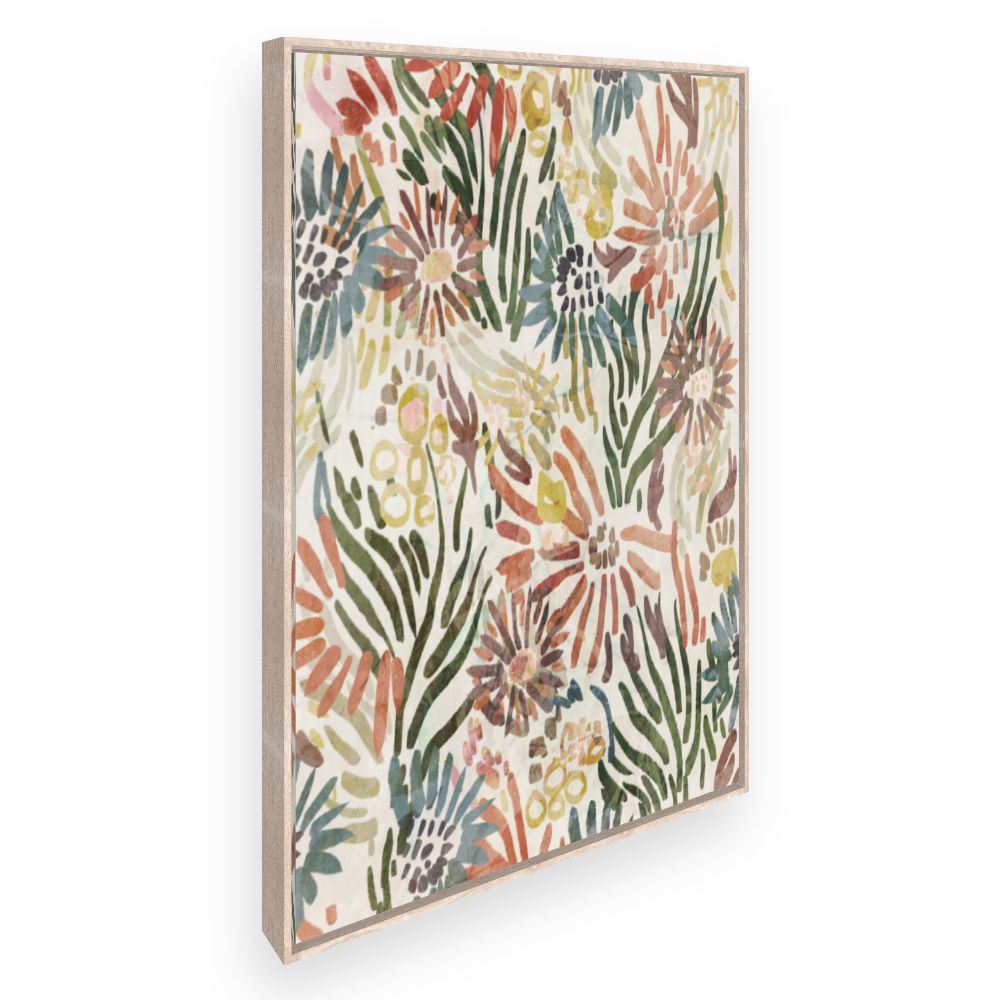 Toile Fleurs abstraites
