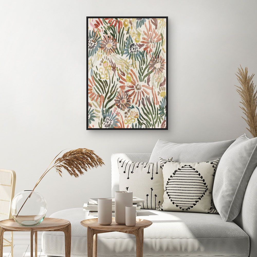Tableau Fleurs abstraites