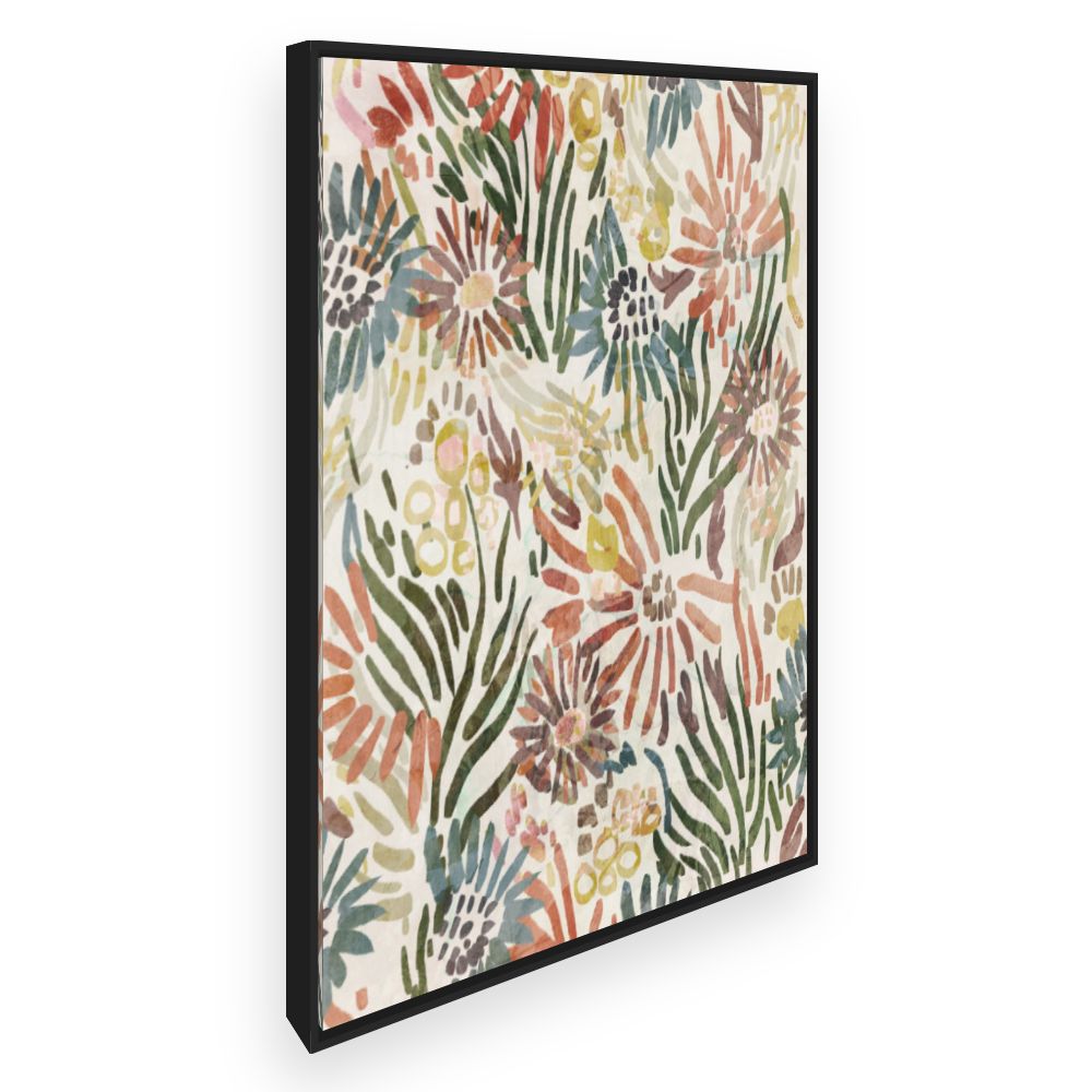 Toile Fleurs abstraites