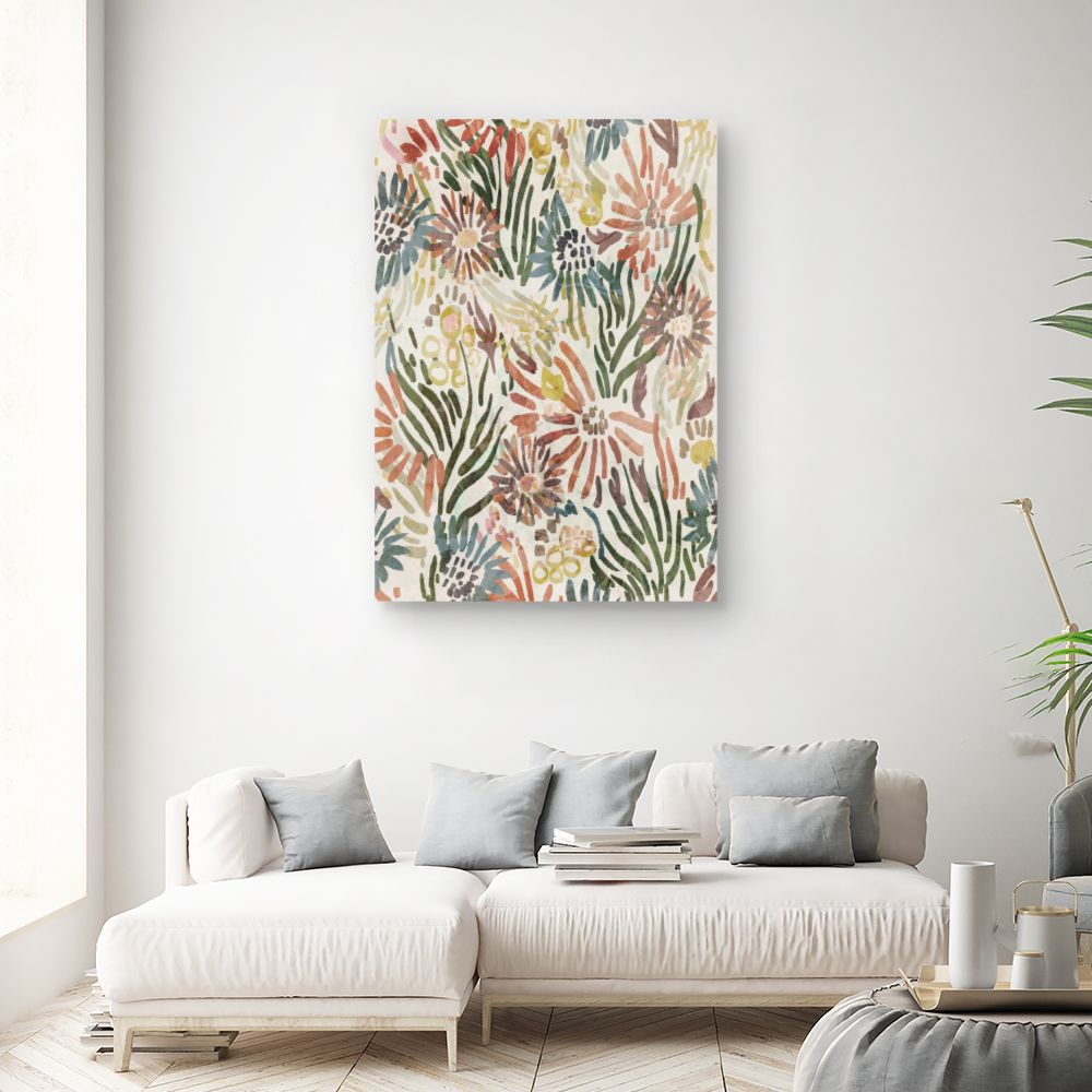 Tableau Fleurs abstraites