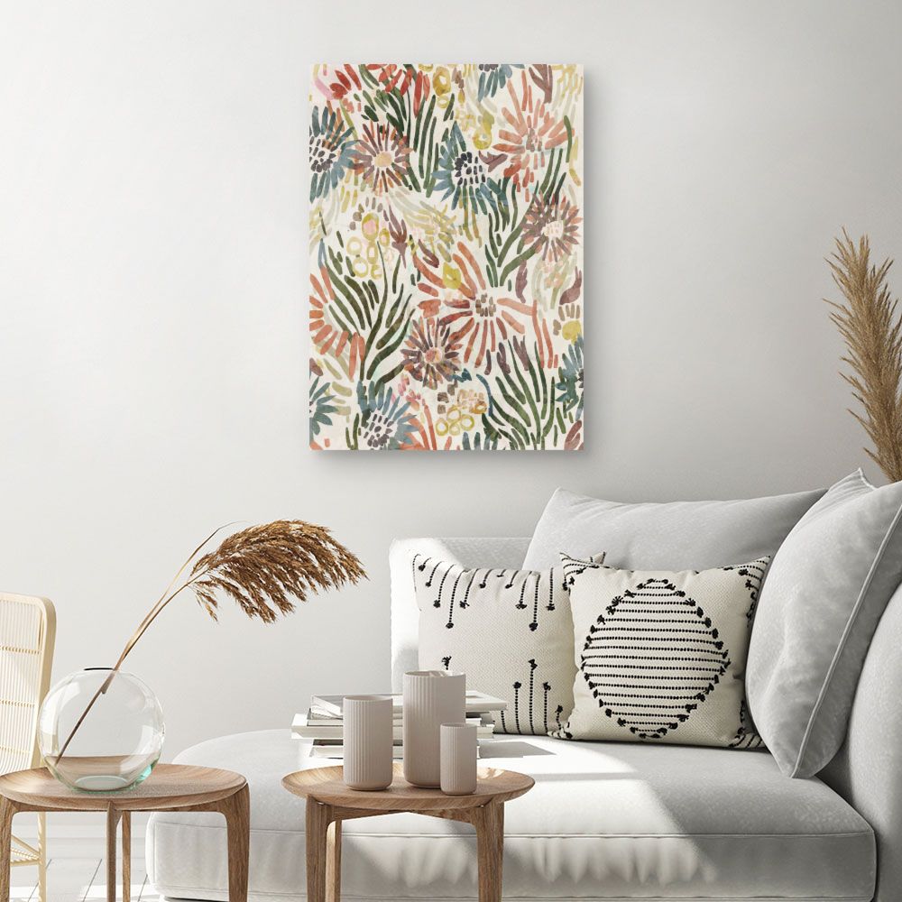Tableau Fleurs abstraites