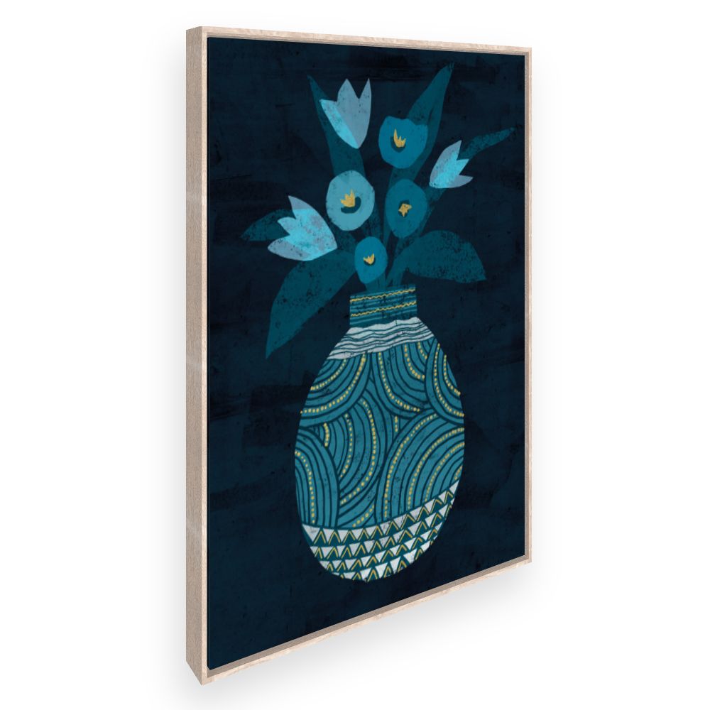 Toile Vase floral élégant