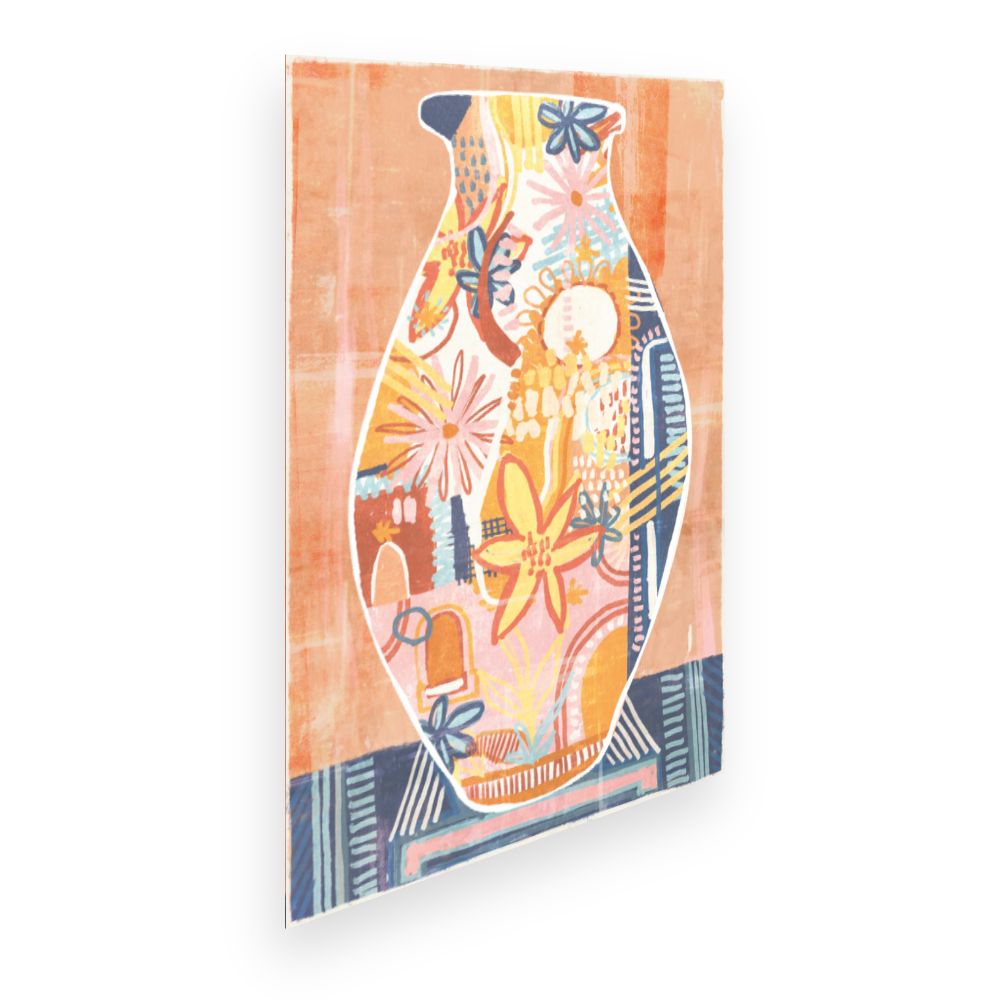 Affiche Vase floral coloré