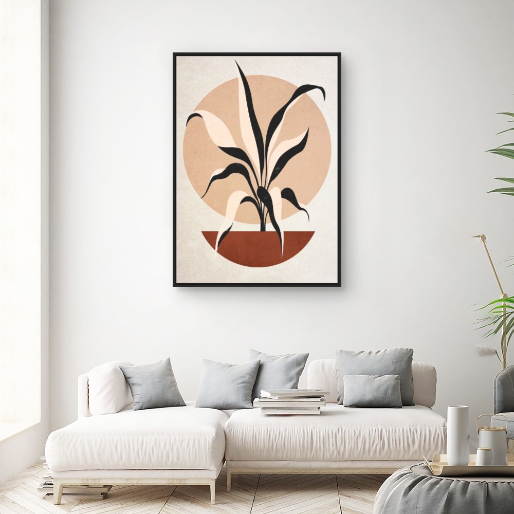 Tableau Plante graphique élégante