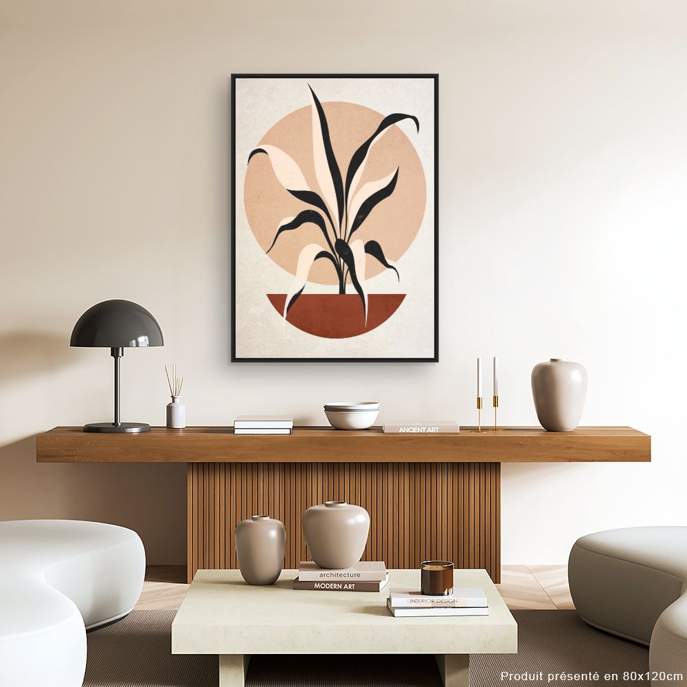 Tableau Plante graphique élégante