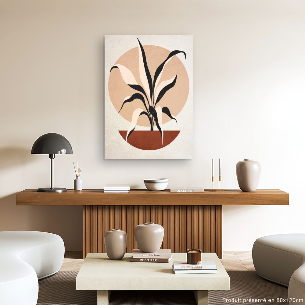 Tableau Plante graphique élégante