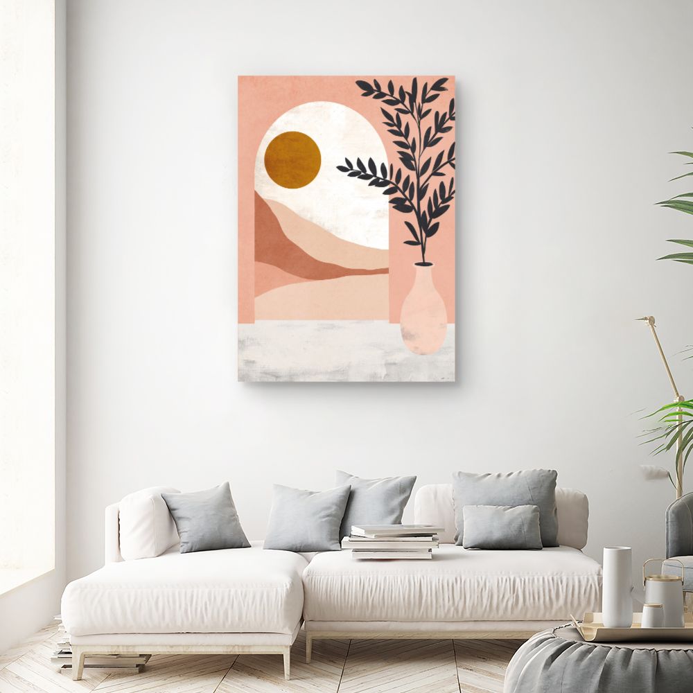 Tableau Paysage stylisé apaisant