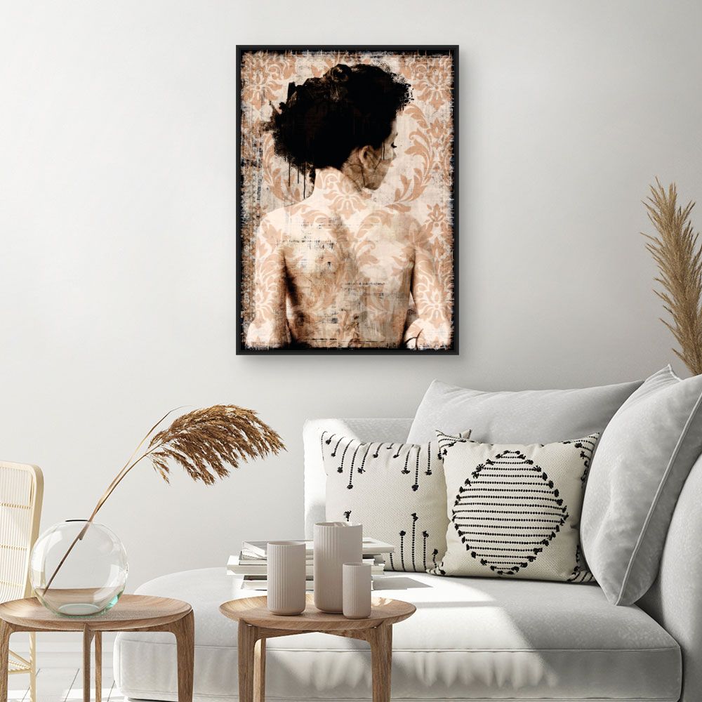 Tableau Portrait rétro subtil