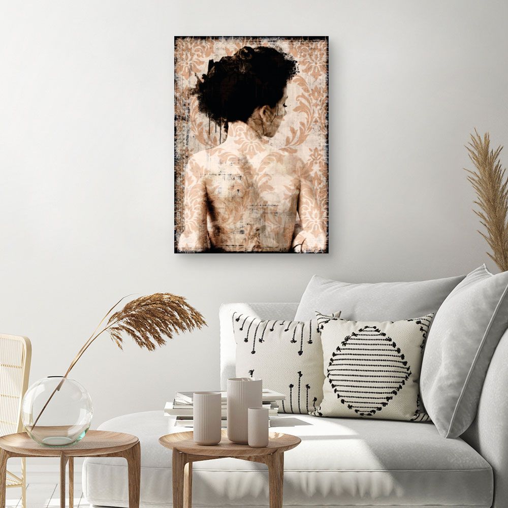 Tableau Portrait rétro subtil